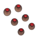 Maxbell 3.8mm Silicone In-Ear Earphone Covers Earbud Tips 3pairs Profession Protect Your Ears (Black Red)