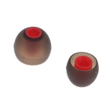 Maxbell 3.8mm Silicone In-Ear Earphone Covers Earbud Tips 3pairs Profession Protect Your Ears (Black Red)