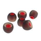 Maxbell 3.8mm Silicone In-Ear Earphone Covers Earbud Tips 3pairs Profession Protect Your Ears (Black Red)