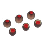 Maxbell 3.8mm Silicone In-Ear Earphone Covers Earbud Tips 3pairs Profession Protect Your Ears (Black Red)