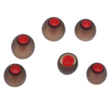 Maxbell 3.8mm Silicone In-Ear Earphone Covers Earbud Tips 3pairs Profession Protect Your Ears (Black Red)