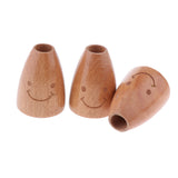 Maxbell Pack of 3 Cute Wooden Toothpick Holder Carving Toothpick Storage Container Jewellery Box