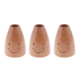 Maxbell Pack of 3 Cute Wooden Toothpick Holder Carving Toothpick Storage Container Jewellery Box