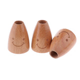 Maxbell Pack of 3 Cute Wooden Toothpick Holder Carving Toothpick Storage Container Jewellery Box