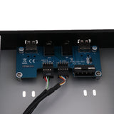 Maxbell 5.25'' Optic Front Panel USB Hub With Dual USB2.0 2Ports & HD AUDIO port 9Pin