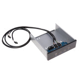 Maxbell 5.25'' Optic Front Panel USB Hub With Dual USB2.0 2Ports & HD AUDIO port 9Pin