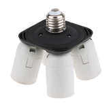 Maxbell 1 to 4 E27 Light Bulb Socket Splitter Adaptor Photography Lamp Base Holder - Which can Improve Imaging Brightness