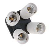 Maxbell 1 to 4 E27 Light Bulb Socket Splitter Adaptor Photography Lamp Base Holder - Which can Improve Imaging Brightness