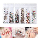 Maxbell Nail Art Rhinestones 3D Bling Glass Diamond Tips Beauty Decor Nails Charms