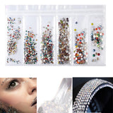 Maxbell Nail Art Rhinestones 3D Bling Glass Diamond Tips Beauty Decor Nails Charms