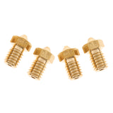 Maxbell 4Pcs 0.8mm 3D Printer Extruder Nozzle Printhead Brass Copper for 1.75mm Filament