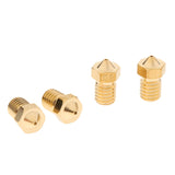 Maxbell 4Pcs 0.8mm 3D Printer Extruder Nozzle Printhead Brass Copper for 1.75mm Filament