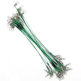 Maxbell 72Pcs Fishing Lure Trace Wire Leader Tackle  Snap Link Swivel 3 Sizes