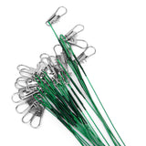 Maxbell 72Pcs Fishing Lure Trace Wire Leader Tackle  Snap Link Swivel 3 Sizes