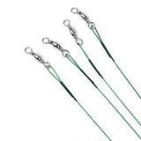 Maxbell 72Pcs Fishing Lure Trace Wire Leader Tackle  Snap Link Swivel 3 Sizes
