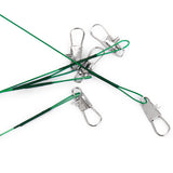 Maxbell 72Pcs Fishing Lure Trace Wire Leader Tackle  Snap Link Swivel 3 Sizes