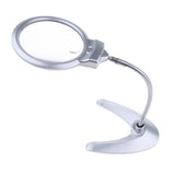 Maxbell 2X 5X Desktop Magnifying Glass with LED Light Dome Reading Aid for Small Fine Print, Photos, Bible, Crafts & Maps