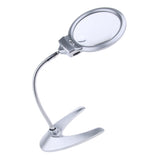 Maxbell 2X 5X Desktop Magnifying Glass with LED Light Dome Reading Aid for Small Fine Print, Photos, Bible, Crafts & Maps