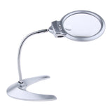 Maxbell 2X 5X Desktop Magnifying Glass with LED Light Dome Reading Aid for Small Fine Print, Photos, Bible, Crafts & Maps