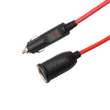 Maxbell 12V Universal Car Cigarette Lighter Plug Extension Cable Charger Power Socket Adapter