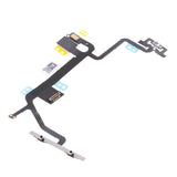 Maxbell Power on off Silent Switch Volume Button Flex Cable Replacment with Brackets / Flash for iPhone 8