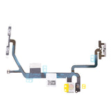 Maxbell Power on off Silent Switch Volume Button Flex Cable Replacment with Brackets / Flash for iPhone 8