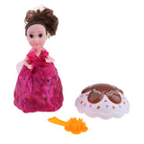 Maxbell Sweet Chocolatey Cupcake Anne Dolls Toys with Surprise, Cake Transform to Princess Doll