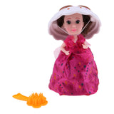 Maxbell Sweet Chocolatey Cupcake Anne Dolls Toys with Surprise, Cake Transform to Princess Doll