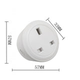 Maxbell Smart Plug British Socket, Mini Wifi Outlet Works No Hub Required, Remote Control Your Home Appliances From Anywhere, 2.4G Wifi Frequency