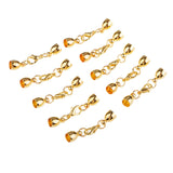 Maxbell 10 Pieces Copper Gold Bell Shape Leather Cord End Cap Tips for 5mm Cord with Lobster Clasps Jewelry Findings for DIY Bracelet Necklace