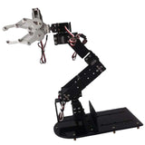 Maxbell 6 DOF Programmable Robot Arm Mechanical Kits with Robot Clamp Claw and Servo DIY Kits Arduino Mounted Unassembly