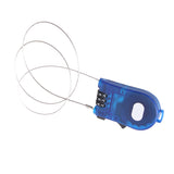 Maxbell 3 Feet Retractable Combination Cable Lock For Bike Luggage Blue