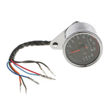 Maxbell Universal Dual Motorcycle Odometer Speedometer Gauge LED Signal Light Lamp