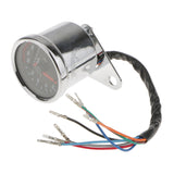 Maxbell Universal Dual Motorcycle Odometer Speedometer Gauge LED Signal Light Lamp