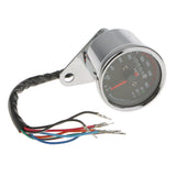 Maxbell Universal Dual Motorcycle Odometer Speedometer Gauge LED Signal Light Lamp