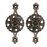 Maxbell 2x Flower Design Curtain Tiebacks Door Wall Mount Hanger Holder -Bronze