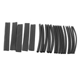 Maxbell 20PCS Assorted PVC Heat Shrinkable Tubing Wire Cable Sleeve 4 Sizes Black