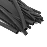 Maxbell 20PCS Assorted PVC Heat Shrinkable Tubing Wire Cable Sleeve 4 Sizes Black