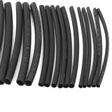 Maxbell 20PCS Assorted PVC Heat Shrinkable Tubing Wire Cable Sleeve 4 Sizes Black