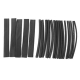 Maxbell 20PCS Assorted PVC Heat Shrinkable Tubing Wire Cable Sleeve 4 Sizes Black