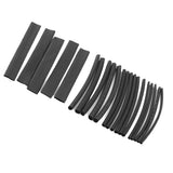 Maxbell 20PCS Assorted PVC Heat Shrinkable Tubing Wire Cable Sleeve 4 Sizes Black