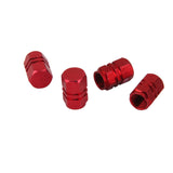 Maxbell 4x Aluminum Tire Wheel Rims Stem Air Valve Caps Tyre Cover Car Truck Red