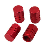 Maxbell 4x Aluminum Tire Wheel Rims Stem Air Valve Caps Tyre Cover Car Truck Red