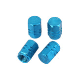 Maxbell 4x Aluminum Tire Wheel Rims Stem Air Valve Caps Tyre Cover Car Truck Blue