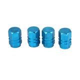 Maxbell 4x Aluminum Tire Wheel Rims Stem Air Valve Caps Tyre Cover Car Truck Blue