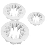 Maxbell 3pcs Carnation Flower Cutter Fondant Plunger