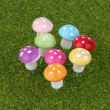 Maxbell 100pcs Miniature Dollhouse Fairy Garden Landscape Foam Mushroom - Red