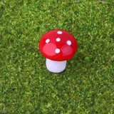 Maxbell 100pcs Miniature Dollhouse Fairy Garden Landscape Foam Mushroom - Red