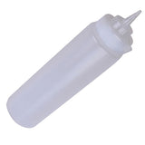 Maxbell White Plastic Sauce Squeeze Bottle Dispenser - 24oz