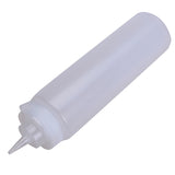 Maxbell White Plastic Sauce Squeeze Bottle Dispenser - 24oz